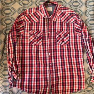 Red checkered ‘cowboy’ shirt